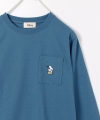 DISNEY/【DISNEY/ディズニー】天竺ワンポイント刺繍ポケット7分袖Ｔシャツ（ミッキーマウス・ミニーマウス・ドナルドダッグ・グーフィー）/505969625