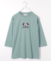 DISNEY/【DISNEY/ディズニー】天竺7分袖刺繍Ｔシャツ（ミッキーマウス/ミニーマウス/プーさん）/505969626