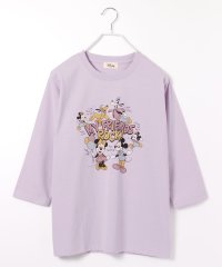 DISNEY/【DISNEY/ディズニー】プリント天竺7分袖Ｔシャツ/505969627