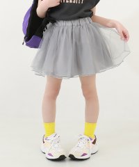 devirock/1分丈 ボリュームチュールスカッツ 子供服 キッズ ベビー 女の子 ボトムス スカート スカッツ 1分丈スカッツ /505972423