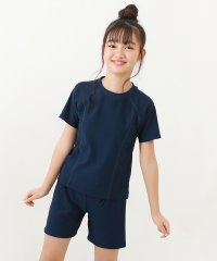 devirock/女児Tシャツ＆パンツ型スクール水着 子供服 キッズ 女の子 スクールウェア スクール水着 /505972427