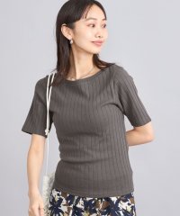 coen/【WEB限定】USAコットンワイドリブボートネックTシャツ/505990776