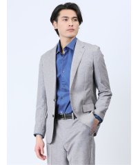TAKA-Q/タカキュー TAKA－Q TechLinen スリムフィット 2ボタンジャケット ライトグレー(セットアップ可能) メンズ セットアップ ジャケット ビジネス /505991063