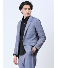 TAKA-Q/タカキュー TAKA－Q TechLinen スリムフィット 2ボタンジャケット 青(セットアップ可能) メンズ セットアップ ジャケット ビジネス カジュアル/505991064