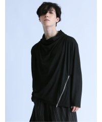 semanticdesign/ファスナー付き ドレープネック長袖Tシャツ/505991078