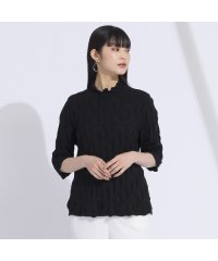 Liliane Burty/尾州素材リンクスジャカード　ハイネックＴシャツ/505991375