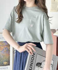 Classical Elf/《Javaジャバコラボ》大人の上級シンプル。滑らかオーガニックコットン100％ワンポイント刺繍Tシャツ/505991945