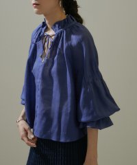 サロン　アダム　エ　ロペ/【WEB限定】ペーパーリネンスキッパーブラウス/24SS/505992070