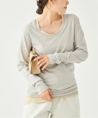 Plage/OPEN－NECK LS Tシャツ/505992400