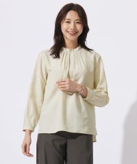 J.PRESS LADIES（LARGE SIZE）/【洗える】セルロース チェック スタンドカラー ブラウス/505992508