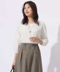 J.PRESS LADIES（LARGE SIZE）/【洗える】プレーティングジャージー フロントタック カットソー/505928399