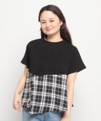 EDWIN/H/S CHECK ASYMMETRY PO BLACK/505943196