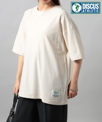 DISCUS/【DISCUS / ディスカス】トップス 梨地 Tシャツ クルーネック コットン100% 半袖 オーバーサイズ ビッグシルエット 無地 4222－4601/505976019