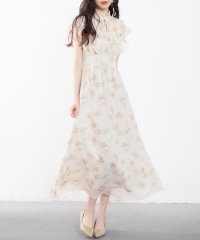 SAISON DE PAPILLON/花柄シフォン生地ミモレ丈ワンピース/505993479