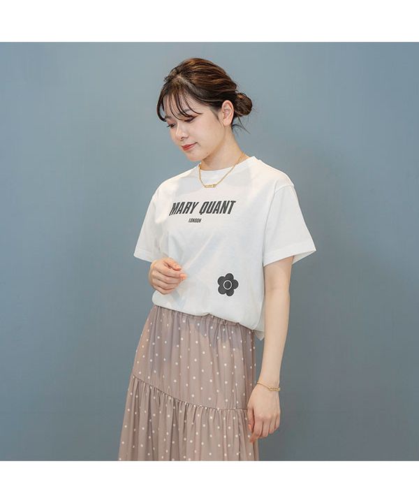 マリークワント MARY QUANT スタンダードロゴデイジー Tシャツ