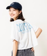 PINK-latte/【130cmあり】ゆるっとシルエット　バックカレッジロゴTシャツ/505993571