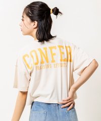 PINK-latte/【130cmあり】ゆるっとシルエット　バックカレッジロゴTシャツ/505993571