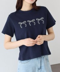 BLUEEAST/リボンプリントTシャツ/505993747