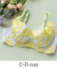 fran de lingerie/ボディメイクの真骨頂ゴージャス薔薇刺繍 「グレースイストグランデ ブラジャー（ワイヤー有り）」 ブラジャー/505400028