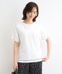 INDIVI/【洗える／サマーニット】Tシャツライクニット/505968803