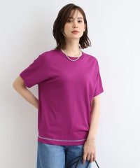 INDIVI/【洗える／サマーニット】Tシャツライクニット/505968803