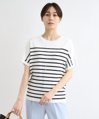 INDIVI/【洗える／サマーニット】Tシャツライクニット/505968803