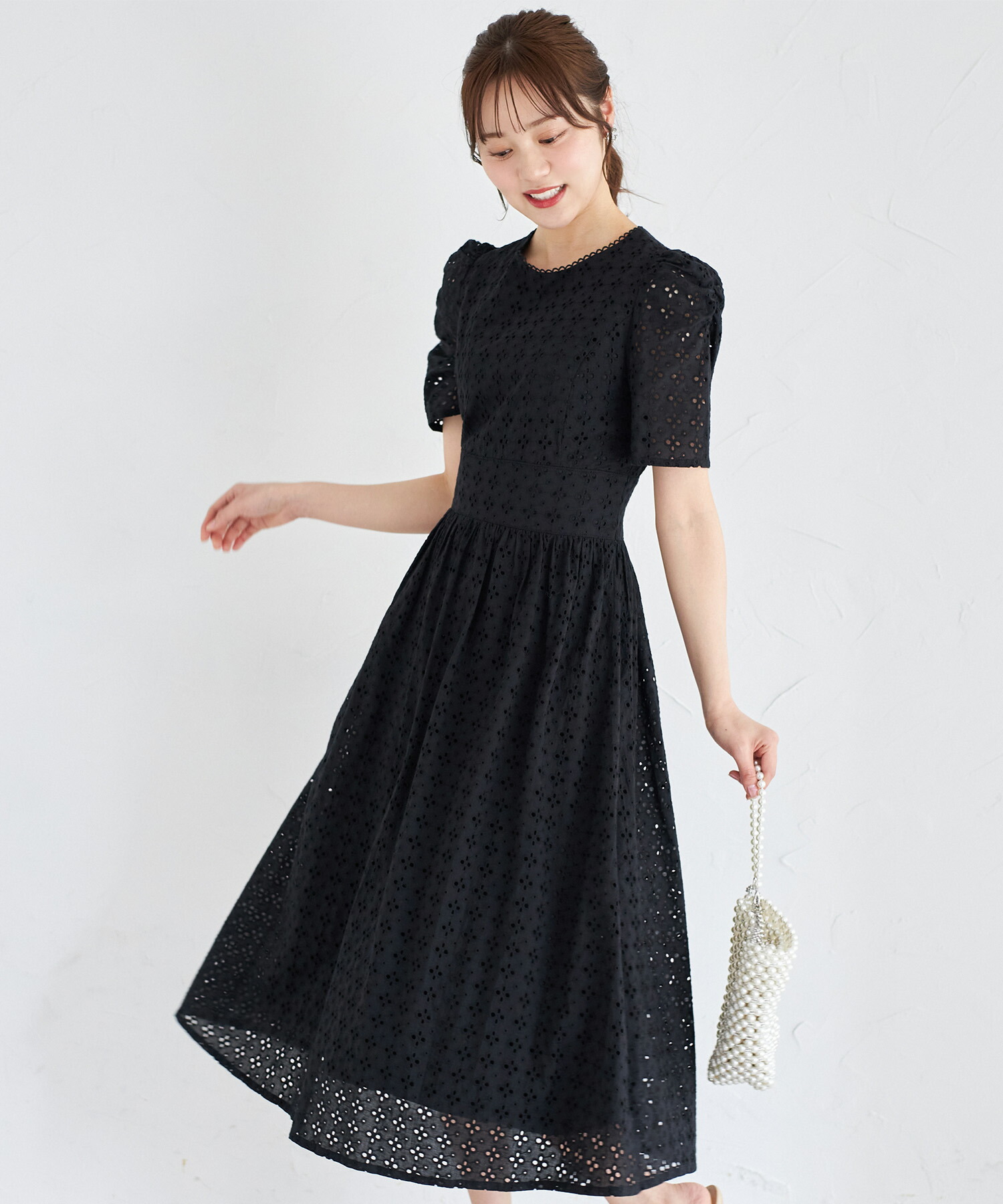 トッコクローゼット tocco closet バックレースアップギャザー