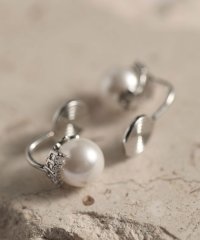 Lace Ladies/レースレディース Lace Ladies ビジュー ライン 一粒 パール ピアス イヤリング/505989419