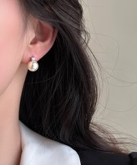 Lace Ladies/レースレディース Lace Ladies パール × ビジュー エレガント ベーシック ピアス イヤリング/505989424