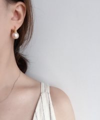 Lace Ladies/レースレディース Lace Ladies ソリッド パール ゴールド フック ピアス/505989436