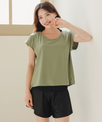 Lace Ladies/レースレディース Lace Ladies レイヤード風 ベーシック タンキニ 2点 セット【返品不可商品】/505989457