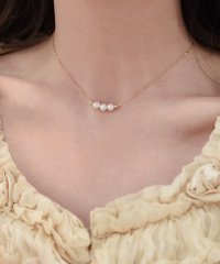 Lace Ladies/レースレディース Lace Ladies 3連 淡水 パール ゴールド チェーン ネックレス/505989482
