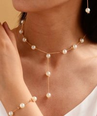 Lace Ladies/レースレディース Lace Ladies 【3点セット】4WAY パール チェーン アジャスター ロング ネックレス ブレスレット ピアス/505989484