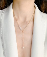 Lace Ladies/レースレディース Lace Ladies ソリッド パール スライド チェーン ネックレス/505989489