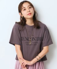 JUSGLITTY/クロップドロゴTシャツ/505989650