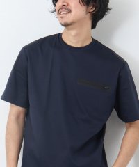 Stutostein/シルケットスムース 圧着ジップポケットTシャツ/505992587