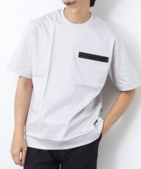 Stutostein/シルケットスムース 圧着ジップポケットTシャツ/505992587