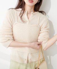 OLIVE des OLIVE/ラメファンシーヤーンリブ編みビスチェ トップス レディース ビスチェ　/505994416