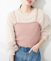 OLIVE des OLIVE/ラメファンシーヤーンリブ編みビスチェ トップス レディース ビスチェ　/505994416