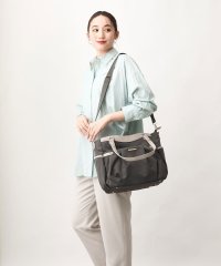 MK MICHEL KLEIN BAG/【2WAY/撥水加工】レザーポイントナイロントートバッグ/505994804