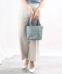 MK MICHEL KLEIN BAG/【2WAY】ブロック編みフェイクレザーラメトート/505994811