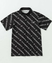 LUXEAKMPLUS/リュクスエイケイエムプラス LUXEAKMPLUS(リュクスエイケイエムプラス)ゴルフ 総柄ロゴ半袖ポロシャツ/505995442