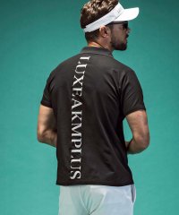 LUXEAKMPLUS/リュクスエイケイエムプラス LUXEAKMPLUS(リュクスエイケイエムプラス)ゴルフ バックロゴベンチレーションポロシャツ/505995445