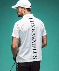 LUXEAKMPLUS/リュクスエイケイエムプラス LUXEAKMPLUS(リュクスエイケイエムプラス)ゴルフ バックロゴベンチレーションポロシャツ/505995445