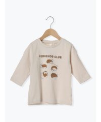 Samansa Mos2 Lagom/ハリネズミプリント7分袖Tシャツ/505995599