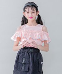 JENNI belle/【WEB限定】肩あきロゴフリルTシャツ/505995832