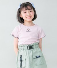 JENNI belle/【WEB限定】ハートくり抜きメローリブTシャツ/505995839