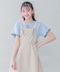 JENNI belle/【WEB限定】ハートくり抜きメローリブTシャツ/505995839