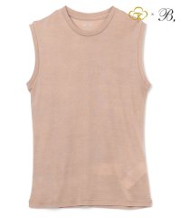 BEIGE，/Washable Silk / Sleeveless T スリーブレスTシャツ/505996154