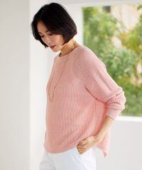 JIYU-KU(LARGE SIZE)/【カタログ掲載・WEB限定カラーあり・洗える】リネンミドルゲージボートネック ニット/505996159